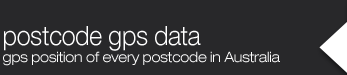Postcode GPS Data: Australia